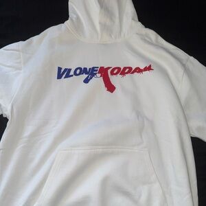 Kodak black x Vlone hoodie men’s size large brand new comes sealed.